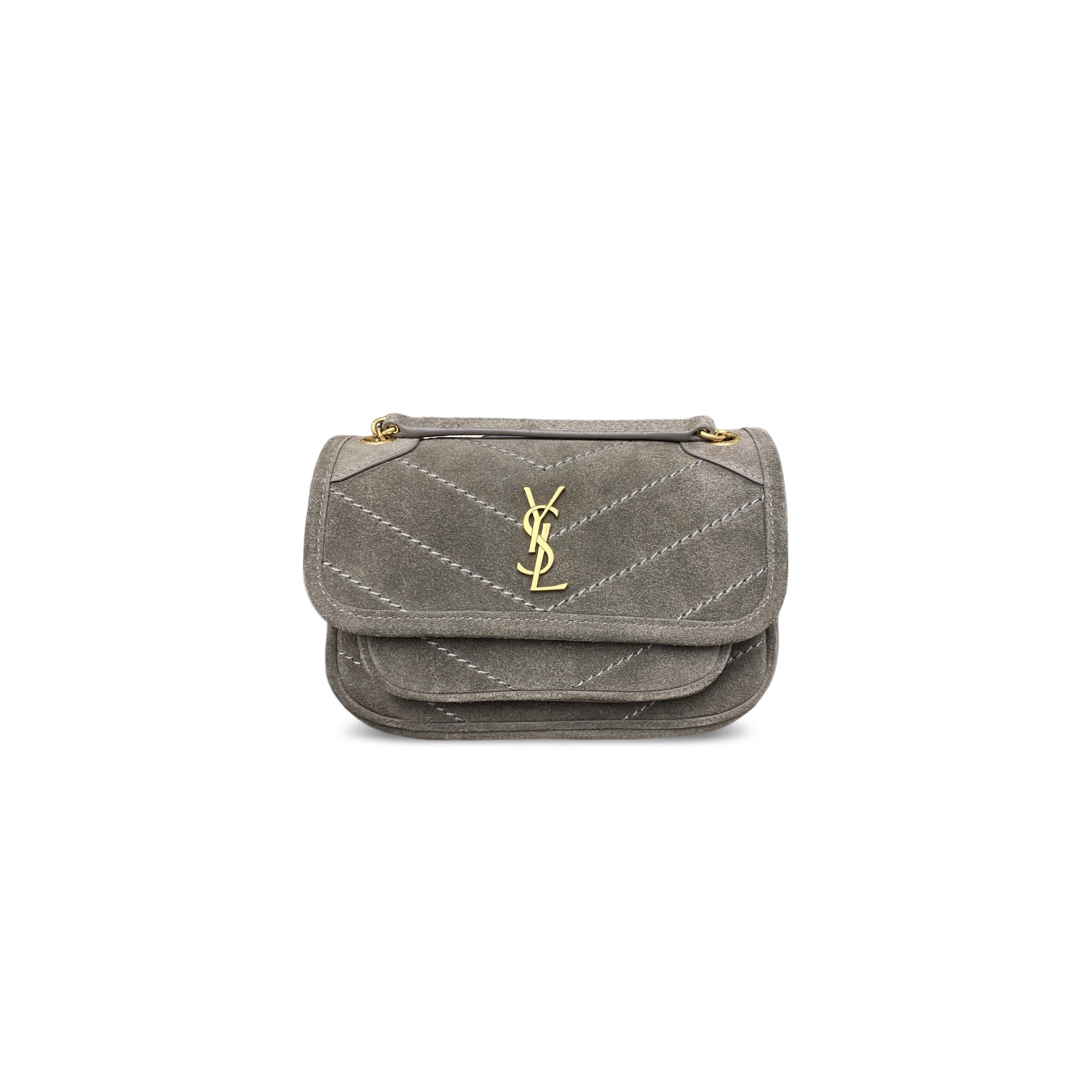 YSL NIKI MINI IN SUEDE 828736 (18*12.5*5cm)